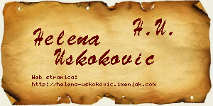 Helena Uskoković vizit kartica
